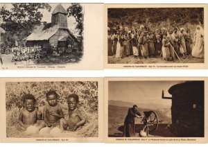 SOUTH AFRICA MISSION WITH ETHNIC TYPES 50 Vintage Postcards (L5281)