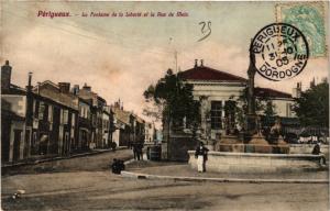 CPA PÉRIGUEUX - La Fontaine de la Liberté et la Rue de Meiz (297327) 
