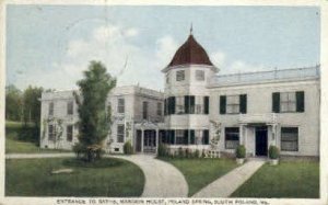 Baths, Mansion House, Poland Springs - South Poland, Maine ME Postcard