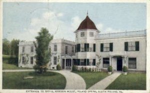 Baths, Mansion House, Poland Springs in South Poland, Maine