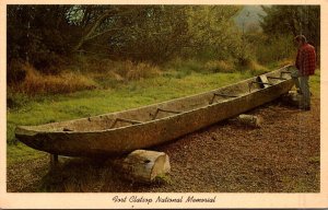 Oregon Fort Clatsop National Memorial Replica Of Dugout Canoe Used By Lewis &...