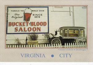 Nevada Virginia City Bucket Of Blood Saloon & Deadwagon