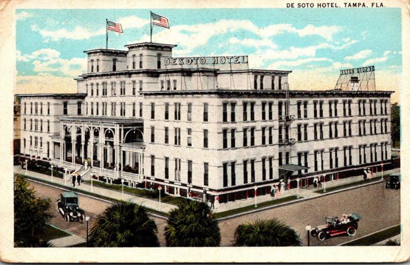 Florida Tampa The De Soto Hotel 1923 Curteich