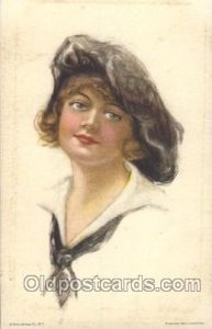 American Girl No. 67 Artist Signed Alice Luella Fidler (USA) 1915 light hard ...