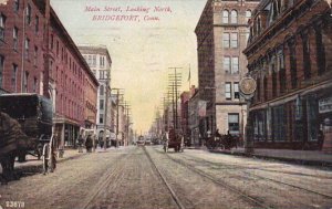 Main Street Looking North Bridgeport Connecticut 1908
