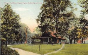 ELMIRA NEW YORK~PICNIC PAVILION AT BRAND PARK~MAC GREEVEY-SLEIGHT POSTCARD 1910s