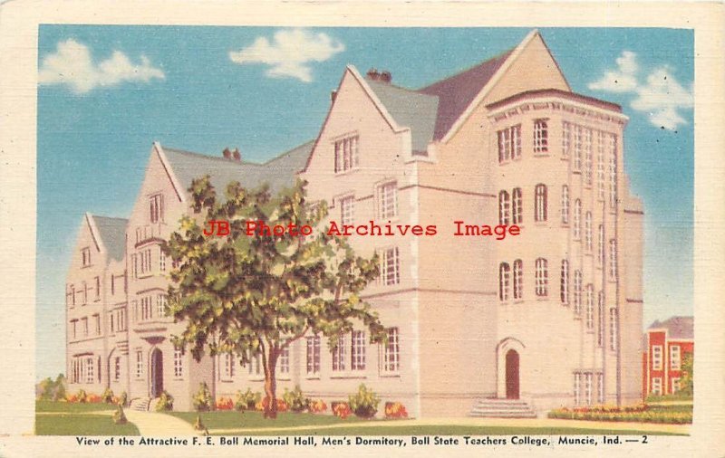 7 Linen Postcards, Muncie IN, Various Scenes, Hotel-Masonic Temple-Court House