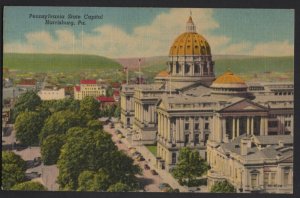 Pennsylvania HARRISBURG Pennsylvania State Capitol pm1958 - J.B. Hoffman ~ Linen