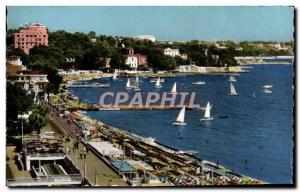 Postcard Modern Cote D & # 39Azur Juan les Pins Beaches and Provencal