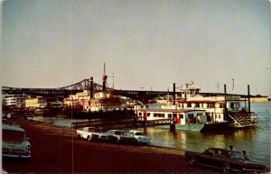 Missouri St Louis Riverfront With Riverboats