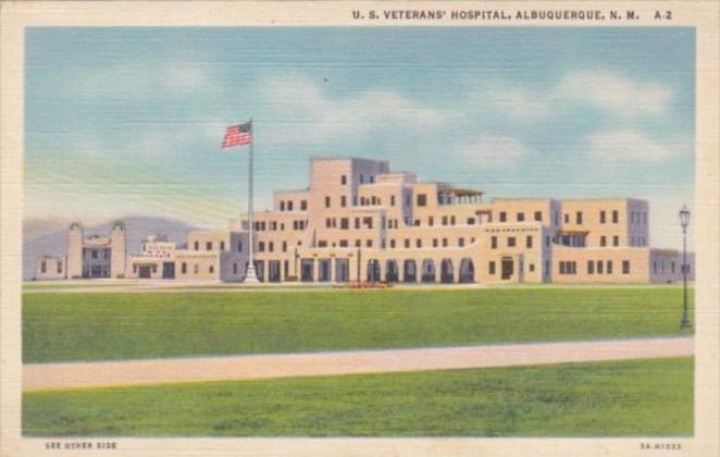 New Mexico Albuquerque United States Veterans Hospital 1946 Curteich