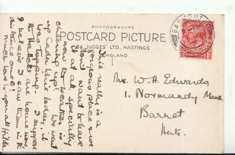 Wales Postcard - Cader Iris From Barmouth - Merionethshire - Ref 21285A