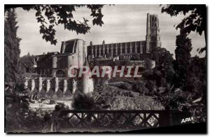 Postcard Old Albi Holy Basilica Cecille and Old Palace Archiepiscopal Rampart...