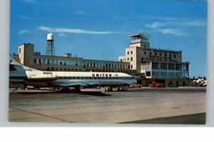 Bradley International Field Airplane Postcard