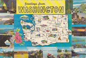 Map Of Washington Greetings From