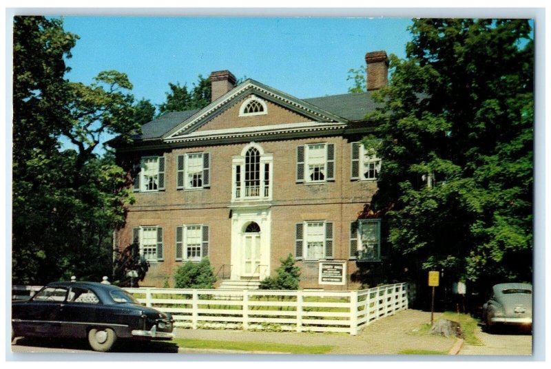 c1950's Liberty Hall Building House Classic Car Museum Frankfort KY Postcard