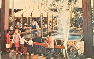 EASTFIELD MALL Springfield, MA Gazebo Court c1960s Chrome Vintage Postcard