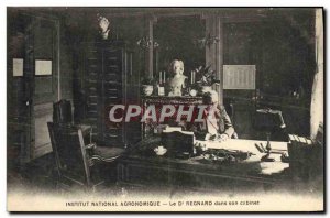 Old Postcard National Agronomic Institute Dr. Regnard in his office