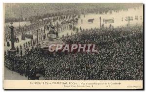 Old Postcard Funerals of Marechal Foch View d & # 39ensemble Place de la Conc...