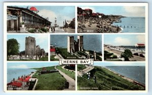 HERNE Bay KENT England UK multiview 1963 Postcard