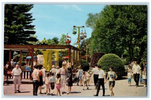 c1950's Canobie Park Crowd Kids Rides Salem New Hampshire NH Vintage Postcard