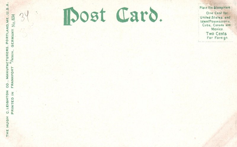 Vintage Postcard Steamer Mores Albany New York NY Hugh C. Leighton Pub.