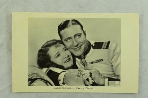 1930's RPPC Janet Gaynor, Henry Garat Movie Star Dutch Real Photo Postcard P107