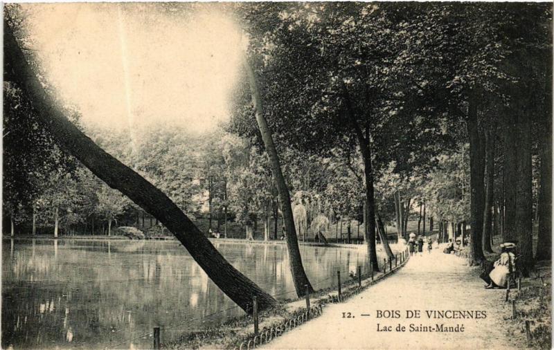 CPA PARIS 12e Bois de Vincennes. Lac de Saint-Mandé. P. Marmuse (241418)