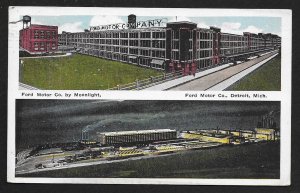 Ford Motor Company by Day & Night Detroit MI Used c1918