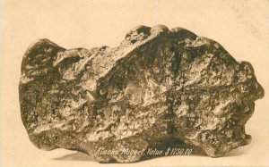 Alaska Large Gold Nugget Mining Interior C-1910 Postcard Portland 7007