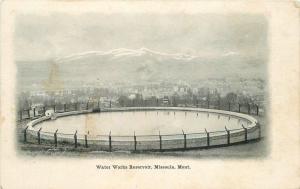 C-1910 Water Works Reservoir Missoula Montana postcard 9014