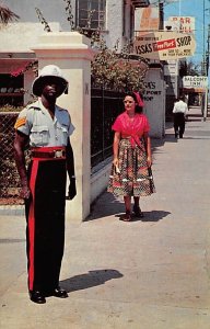 Jamaican Policeman in Colorful Uniform Jamaica Unused 