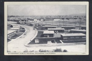 RICHMOND CALIFORNIA GOVERNMENT PUBLIC HOUSING VINTAGE POSTCARD