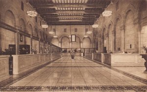 Central Bank Lobby Interior Oakland California postcard