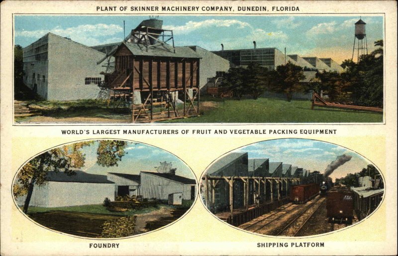 Dunedin FL Skinner Machinery Co c1920 Postcard