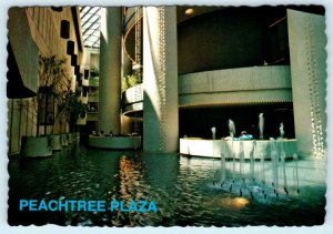 ATLANTA, Georgia GA ~ Half Acre Lake PEACHTREE PLAZA HOTEL 1976- 4x6 Postcard*