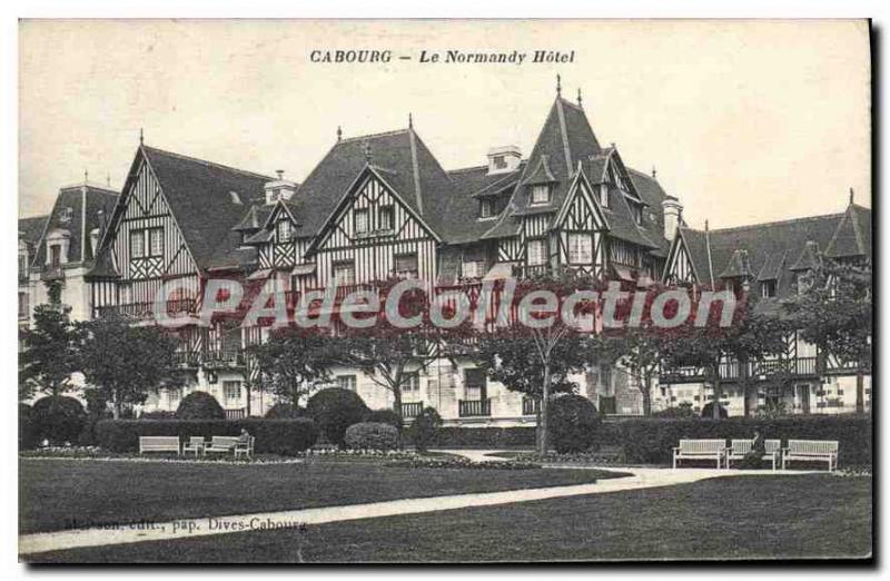 Old Postcard Cabourg The Normandy Hotel