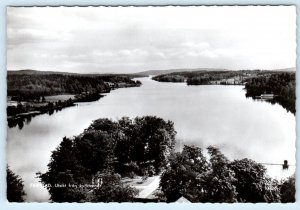 RPPC FILIPSTAD, SWEDEN ~ Birdseye view from Church Towers 4x6 Postcard