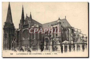 Postcard Old Cathedral of Chartres The Apse