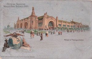 Postcard Official Souvenir World's Fair St Louis 1904 Palace Transportation