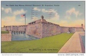 Florida Saint Augustine The Castle San Marcos National Monument 1941