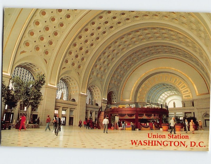 Postcard Main Hall Union Station Washington DC USA