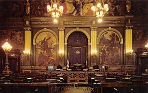 Senate Chamber at State Capital Building Harrisburg Pennsylvania, USA Unused 