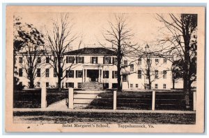 c1910 Saint Margarets School Exterior Building Tappahannock Virginia VA Postcard