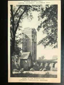 Vintage Postcard 1915-1930 Schenk Divinity Hall Capital Univ. Columbus Ohio (OH)