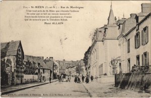 CPA SAINT-MEEN-le-GRAND Rue de Merdrignac (1251128)