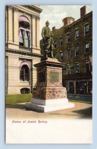 Statue of Josiah Quincy Old City Hall Boston MA UNP Unused UDB Postcard N1