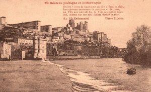 Vintage Postcard 1910's Besiers Poetique Et Pittoresque Pierre Jalaber France