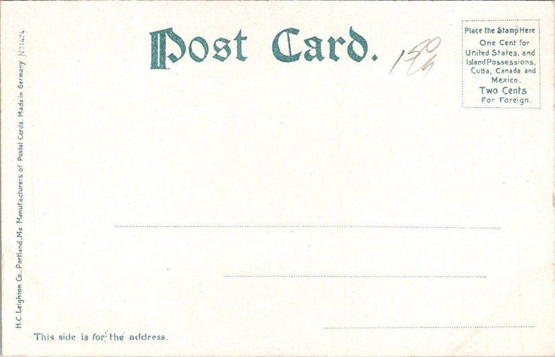 Postcard PANORAMIC SCENE Rangeley Lakes Maine ME JC17