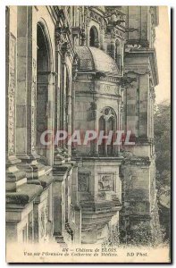 Old Postcard Chateau de Blois overlooking the oratory of Catherine de Medicis